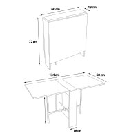 Klapptisch "ASLY", Weiss